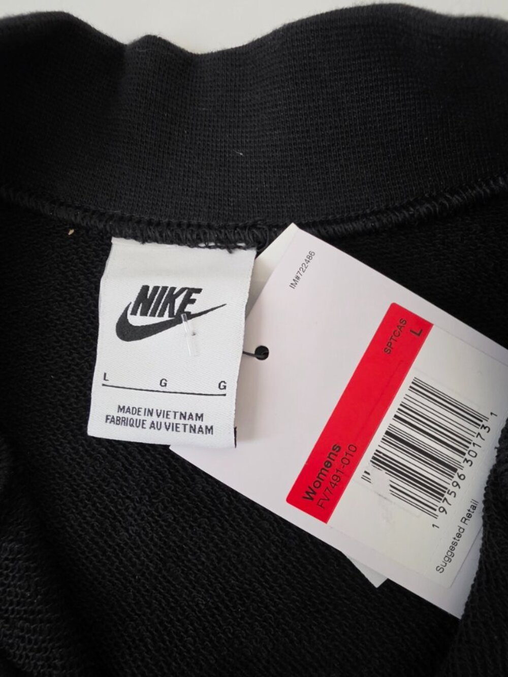 NIKE Women's Slim Cropped 1/2-Zip French Terry Tank Top - Picture 3 of 7